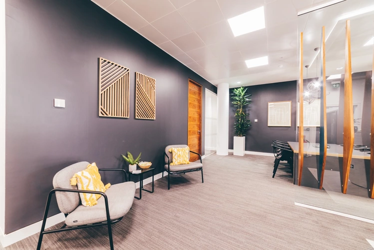 Coworking area and breakout space in 9 George Square