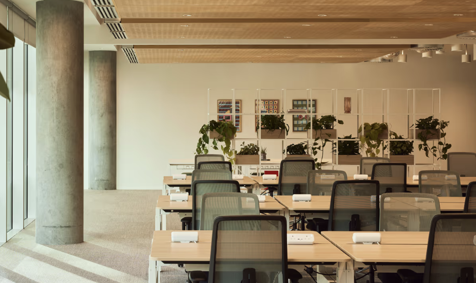 Modern office space planning layout